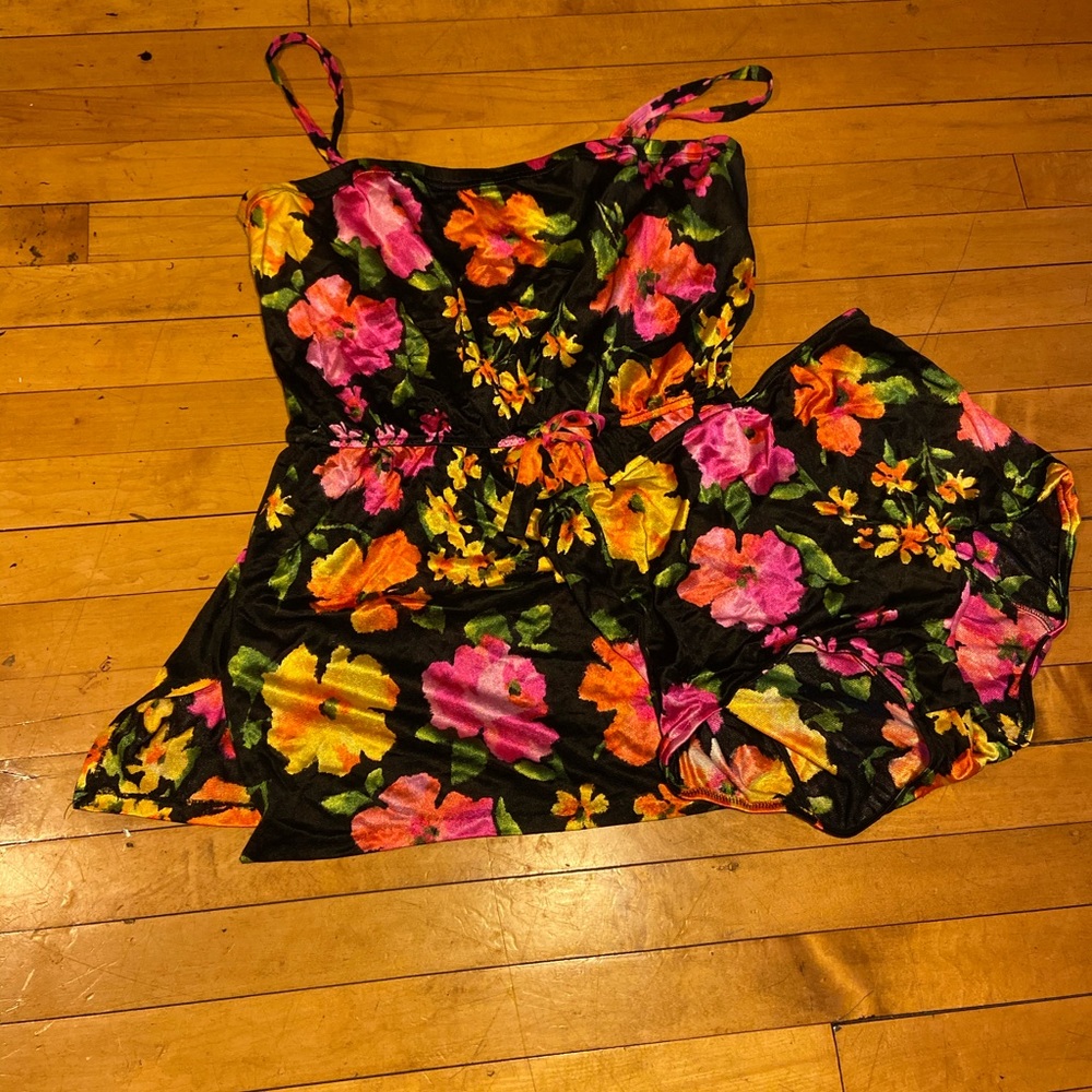Vintage lingerie teddy set